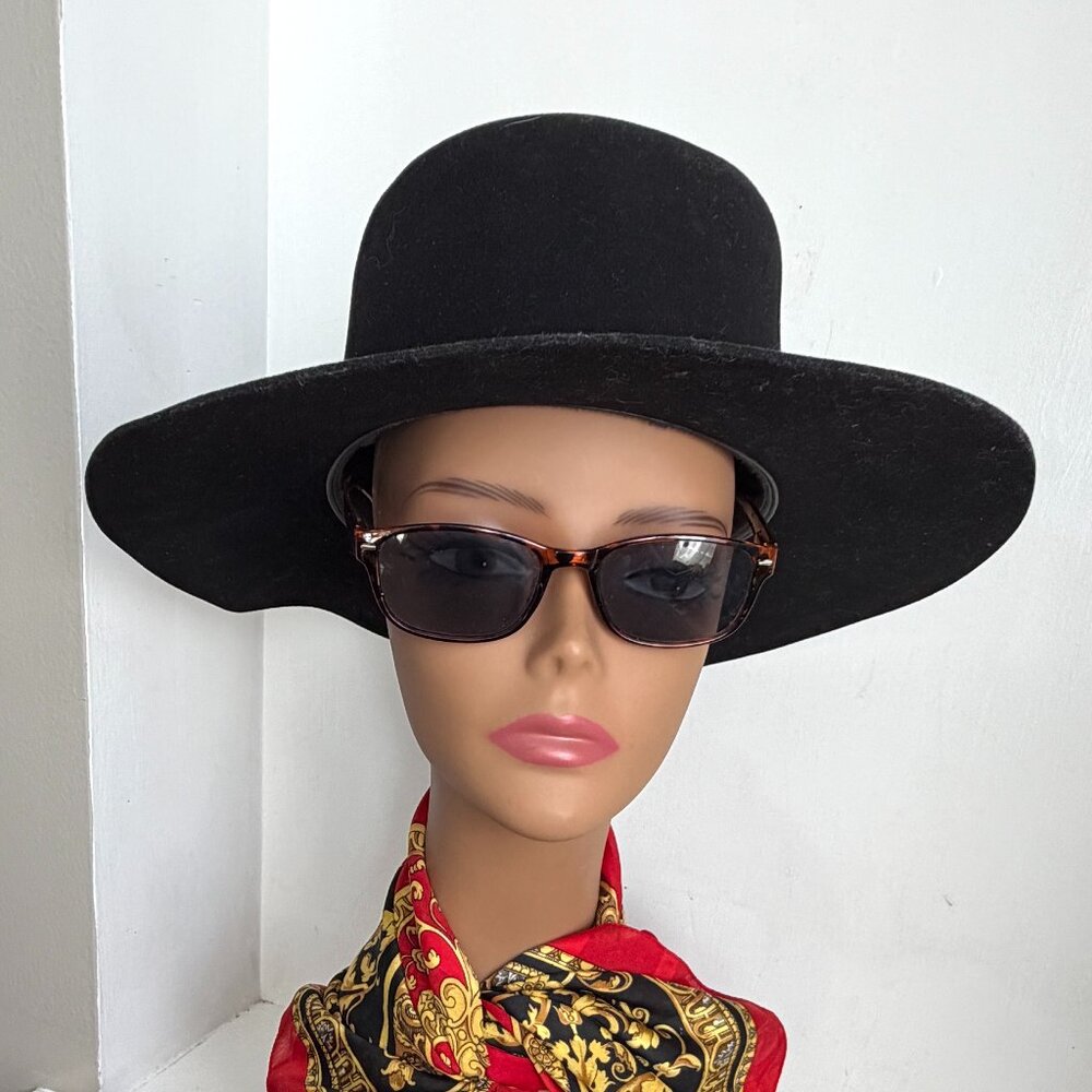 WORTH & WORTH Orlando Palacio Custom Bolero Wide Brim Black Sequins Hat 7 Unisex